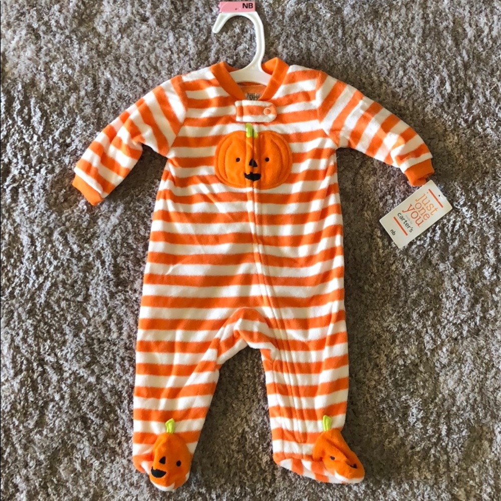 NWT Halloween pumpkin warm onesie 🎃